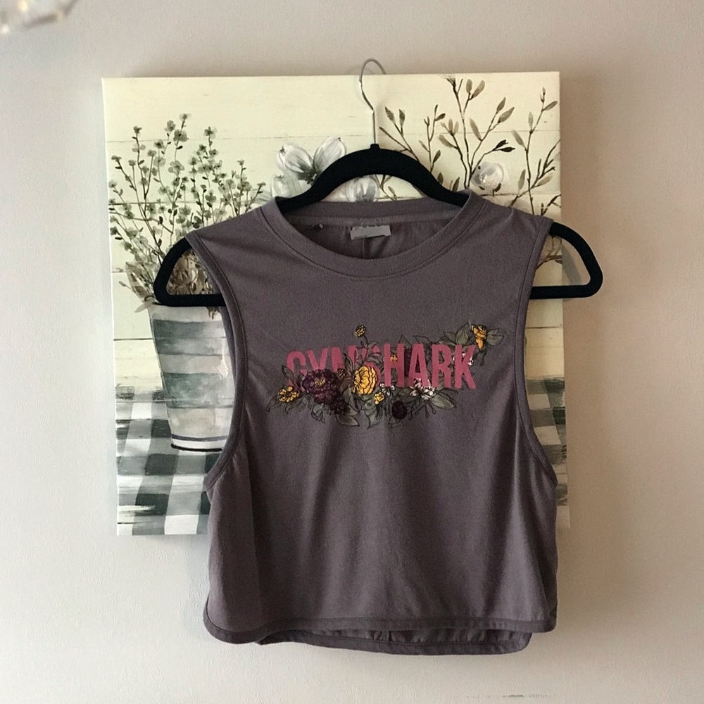Gymshark Gray Crop Tee